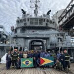 Navio de Apoio Oceânico “Iguatemi” atraca na capital da Guiana